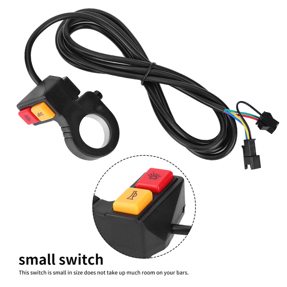 2 In 1 Motorcycle Handlebar Switch Button, & Horn, 22.5Mm Light 4921363363297