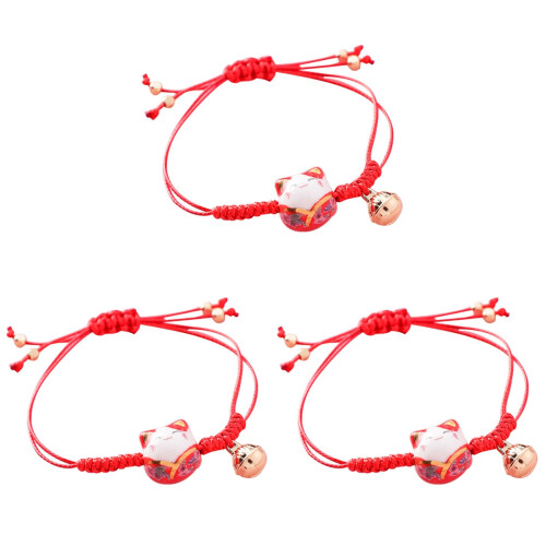 3 Delar Katteflätad Armband Handknutet För Barn ( ) 1