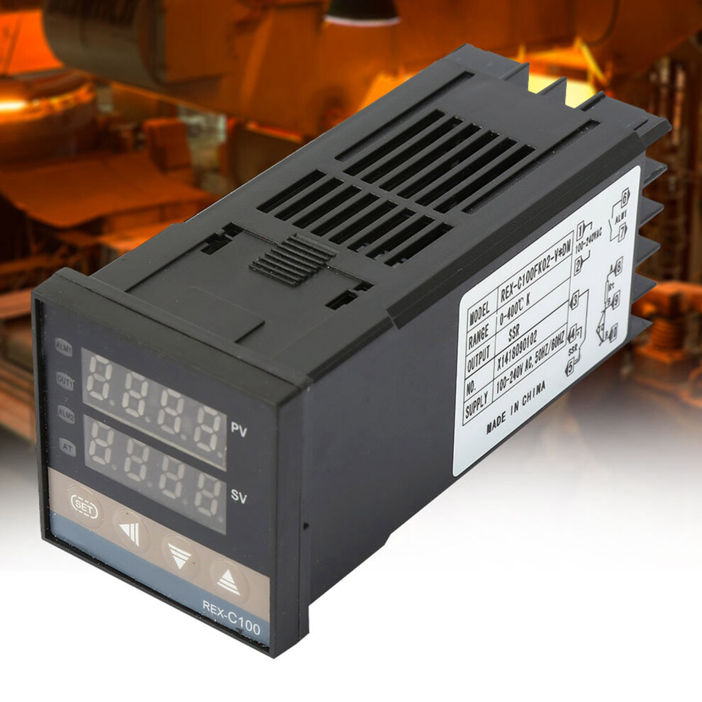 Rex-C100 Pid Temperature Controller 0-400C Set With 25A Ssr & M6 Sensor 9381363363560