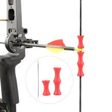 Archery Bowstring Finger Protection Tabs in Red Silicone for Beginners