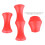 Archery Bowstring Finger Protection Tabs in Red Silicone for Beginners 9