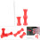 Archery Bowstring Finger Protection Tabs in Red Silicone for Beginners 3