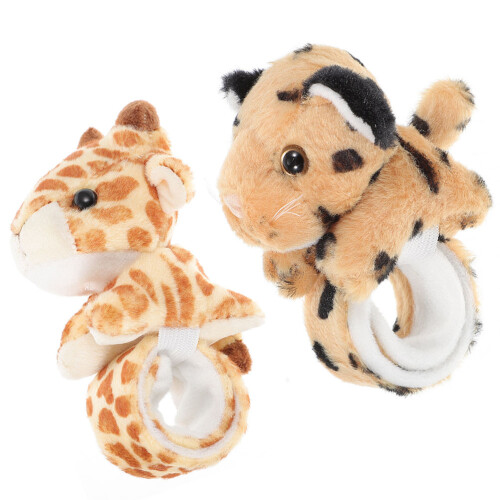 2 Slagarmband Leopar Plush
