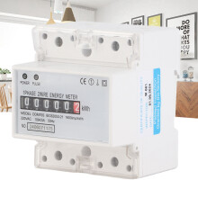 LED-Leistungsmessgerät einphasig 4-polig 10–40 A Energie-Monitor DDM75S für DIN-Schiene
