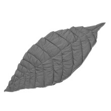 Baby Crawling Carpet Mat Maple Leaf Shape, 105x55cm, Dark Gray