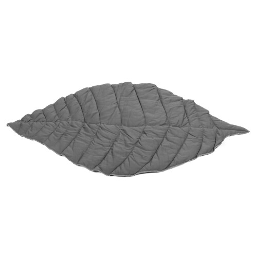 Baby Crawling Carpet Mat Maple Leaf Shape, 105x55cm, Dark Gray 1