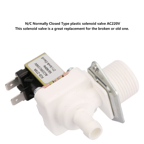 AC 220V N/C Solenoid Valve for Ice Maker - Durable Plastic Build 2
