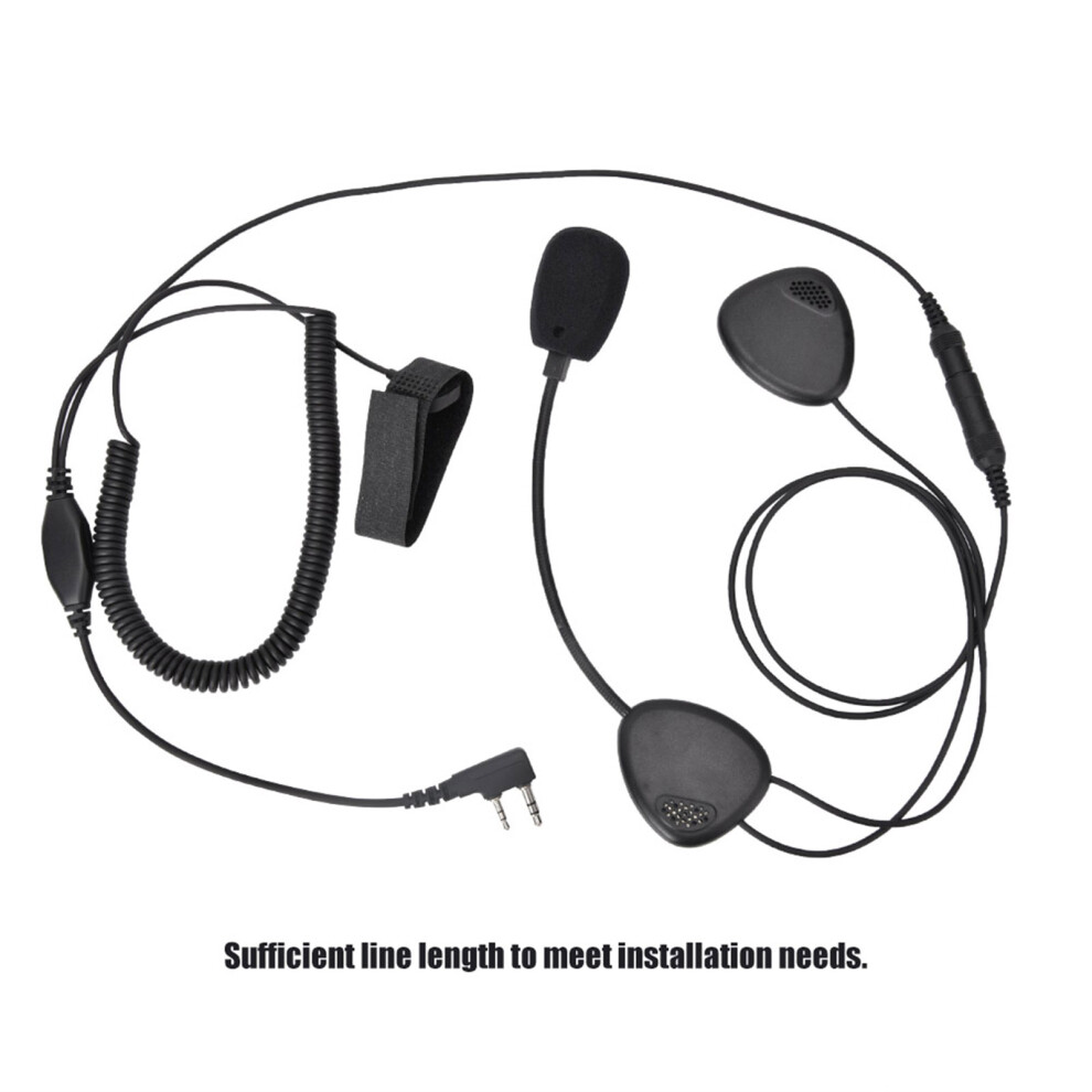 Motorcycle Waterproof Walkie Talkie Helmet Headset With Earphone And Ptt 7891363365508