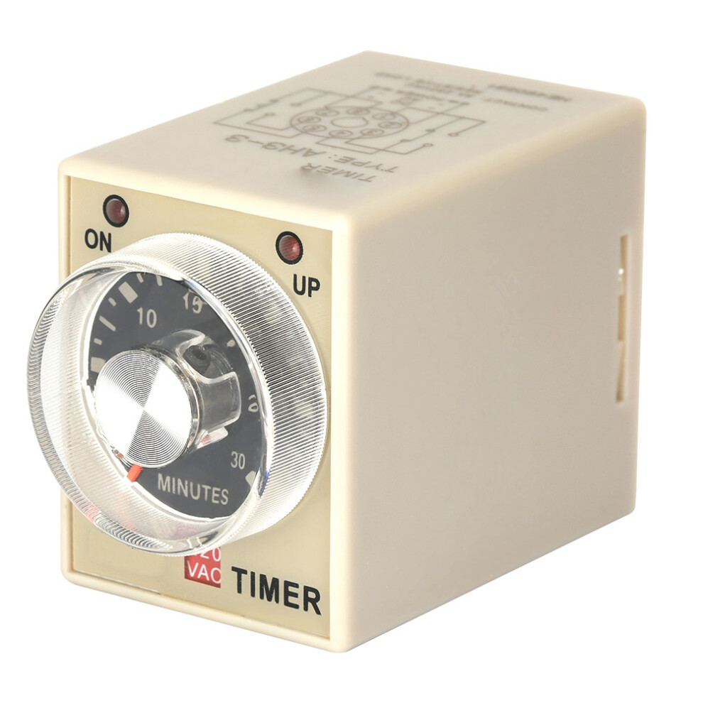 220V Power Delay Timer Ah3-3(30M) 30-Minute Industrial Automation Relay 3741363365487