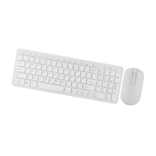 High Quality White 108 Keys Wireless Keyboard & Mouse Combo 2.4G