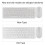 High Quality White 108 Keys Wireless Keyboard & Mouse Combo 2.4G 6