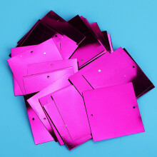 50G PVC Square Sequin Rose Red Marine Wedding Accessories 50x50mm Aussie Style
