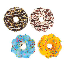 4St PU Donuts Falska Matmodeller Färgade Festdekoration