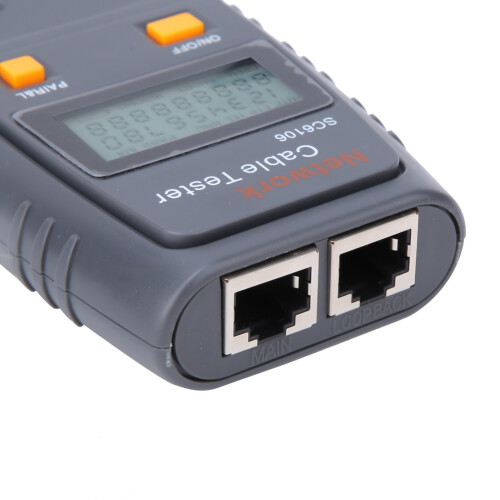 SC6106 LCD-Kabeltester, 4x AAA, 123,7  66,5  24,5 mm 2
