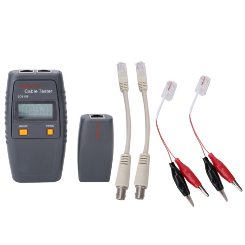 SC6106 LCD-Kabeltester, 4x AAA, 123,7  66,5  24,5 mm 1