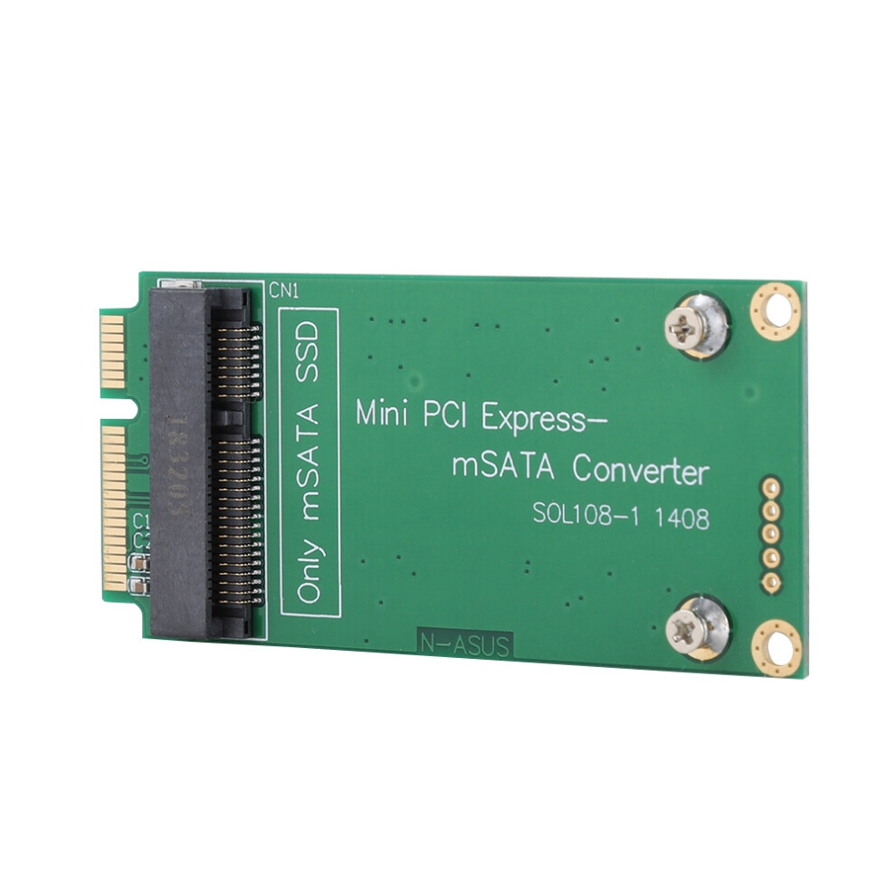 Msata To Sata Mini Pcie Riser Card Adapter For Asus Laptop 30X50mm Green 3561363366532