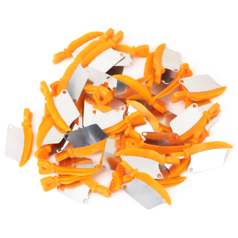 Orange 40Pcs Dental Interproximal Plastic Wedges For Primary Teeth
