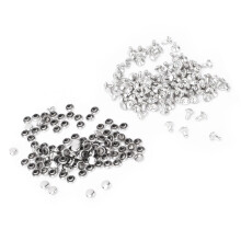 Typ #2 Silber 7mm Kristall-Nieten 100 Stück
