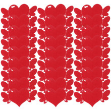 300 Pcs Hjärtformade Presentetiketter Kraftpapper Förtäringkort
