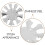 Nail Art Mall Rostfritt Manicure Guide Silver Elegant Design 8