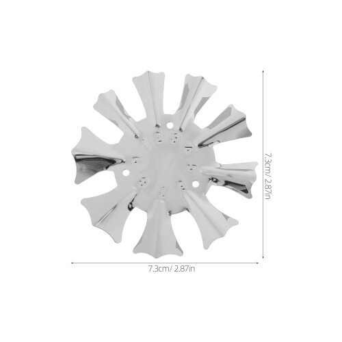Nail Art Mall Rostfritt Manicure Guide Silver Elegant Design 1