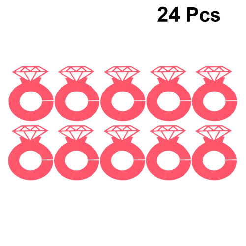 24Pcs Diamantdesign Vinglas Märkare Festlig Kopp 2