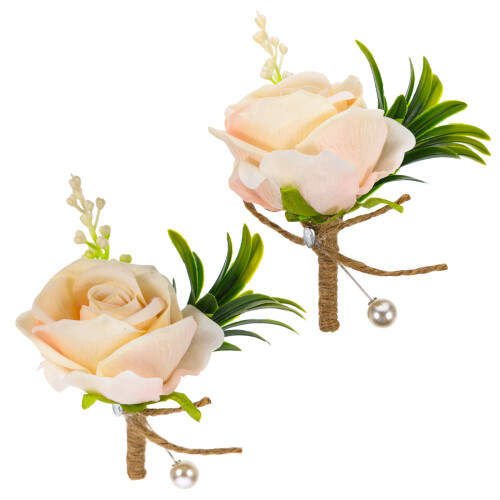 4St Pins Med Konstblommor För Bröllop Festlighetsklädsel 2