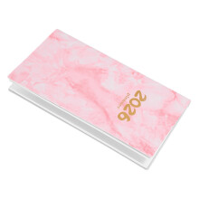 Daily Planner Notebook A6 Marmorering Fickplaner 2026 -Runt