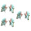 3 Par Varmhandskar Dinosaurieformade Plushhandskar För Barnflickor 7