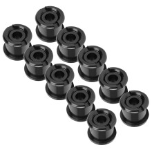 10 Stück Aluminiumlegierung Kettenblattbolzen 6.5mm Schwarz