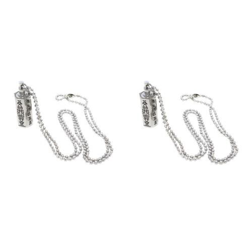 2St Öppningsbara Pendants Halsband Rostfritt Religiöst 1