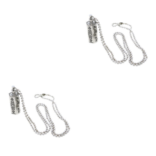 2St Öppningsbara Pendants Halsband Rostfritt Religiöst 2