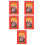 5Pcs Kinesiskt Amulettkort Skydds- Lyckokort 2