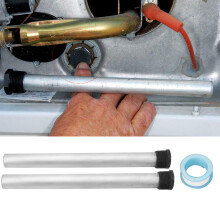 Korrosionsbeständiger Magnesium-Anodenstab, 2 Stück, NPT 3/4, 21  235 mm, für Wasserheizungen