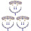 3Sets Blaue Schmuck Set Design Für Hochzeit Fest 3