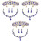 3Sets Blaue Schmuck Set Design Für Hochzeit Fest 4