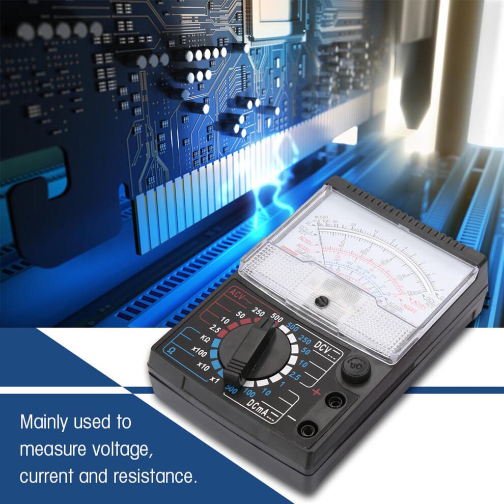 Multitester Analog Pointer Multimeter For Ac/Dc Voltage Resistance Testing 5091363370058