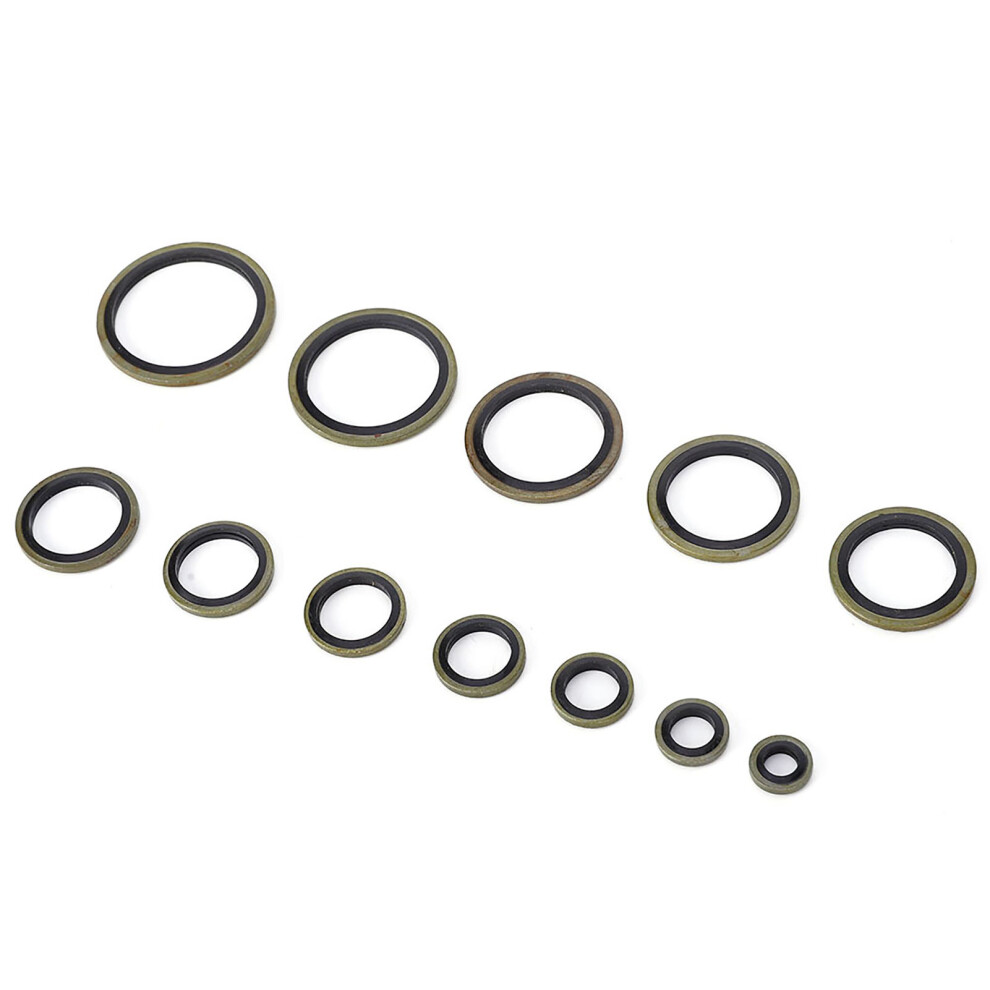 Oil Drain Plug Gasket Kit 240pcs - 6mm to 30mm Metal Rubber Rings-image-OPC-PN69TY2-NEW