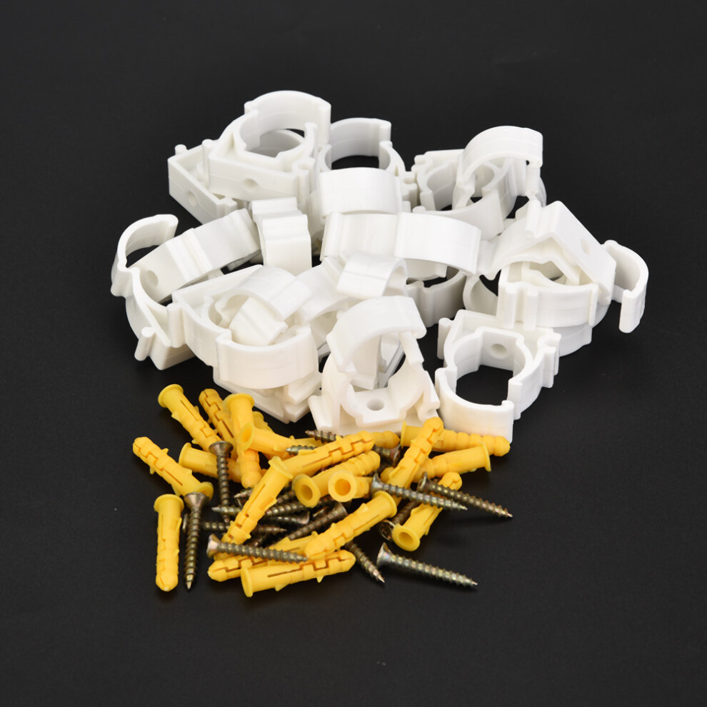 20Pcs 16/20/25/32Mm Ppr Water & Gas Pipe Clamp Fixed Buckle With Screws 4031363370130