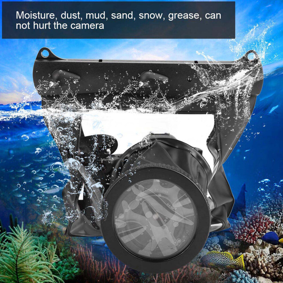 Tteoobl Underwater Waterproof Dving Case Bag 20M For Nikon Dslr Cameras Uk Black 4981363371876