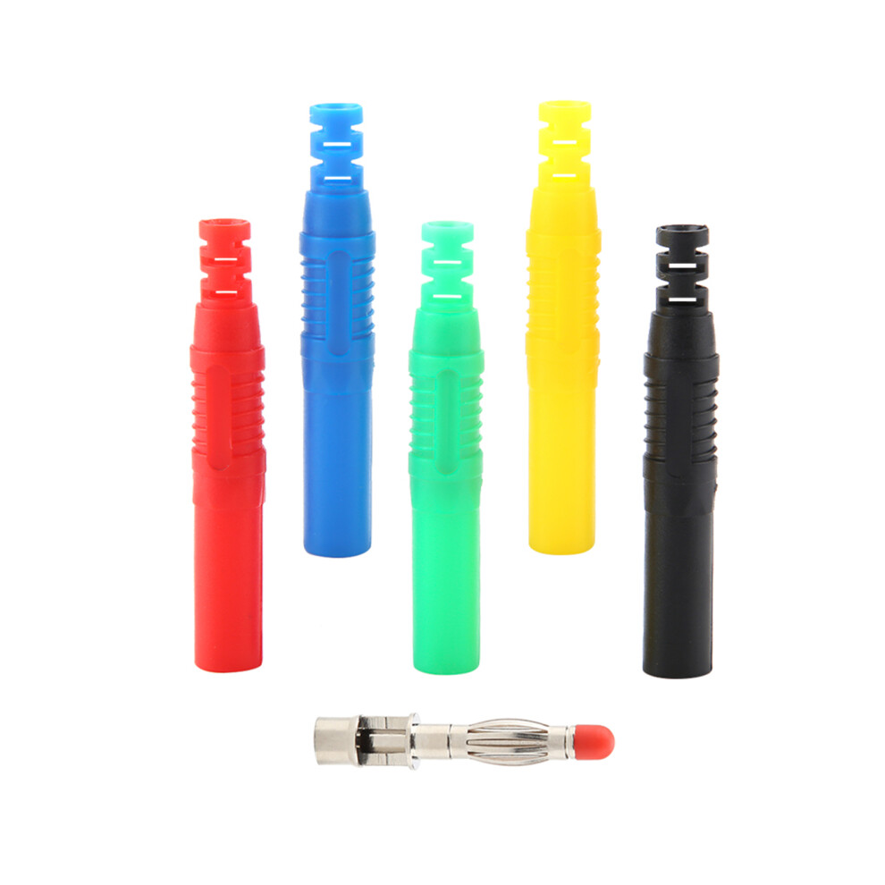 P3013 10Pcs 4Mm Nickel-Plated Banana Plug Connectors For Diy Solder 32A 4621363372038
