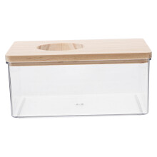 Caja Arena Para Hámster Con Madera Y Acrylic Transparente