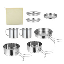 8 Piezas Juego De Utensilios De Cocina Para Y Senderismo
