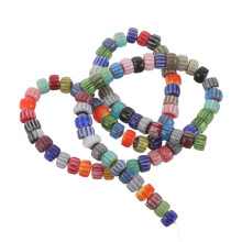 1 Strand Glass Pumpkin Charms Colorful Loose Beads for Jewelry Making