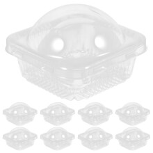 50Pcs Måntårtslådor Transparent För Inlindning