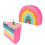 2 St Rainbow Piñata Festlig Tårtpiñata Holder 10
