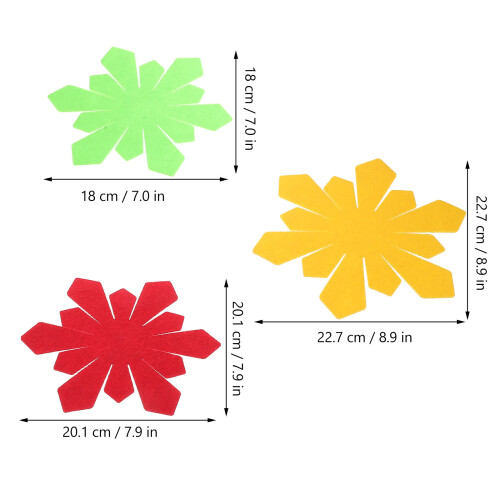 6Pcs - Kannskydd Påskblomster Placemats Korkmattor Set 1