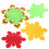 6Pcs - Kannskydd Påskblomster Placemats Korkmattor Set 9