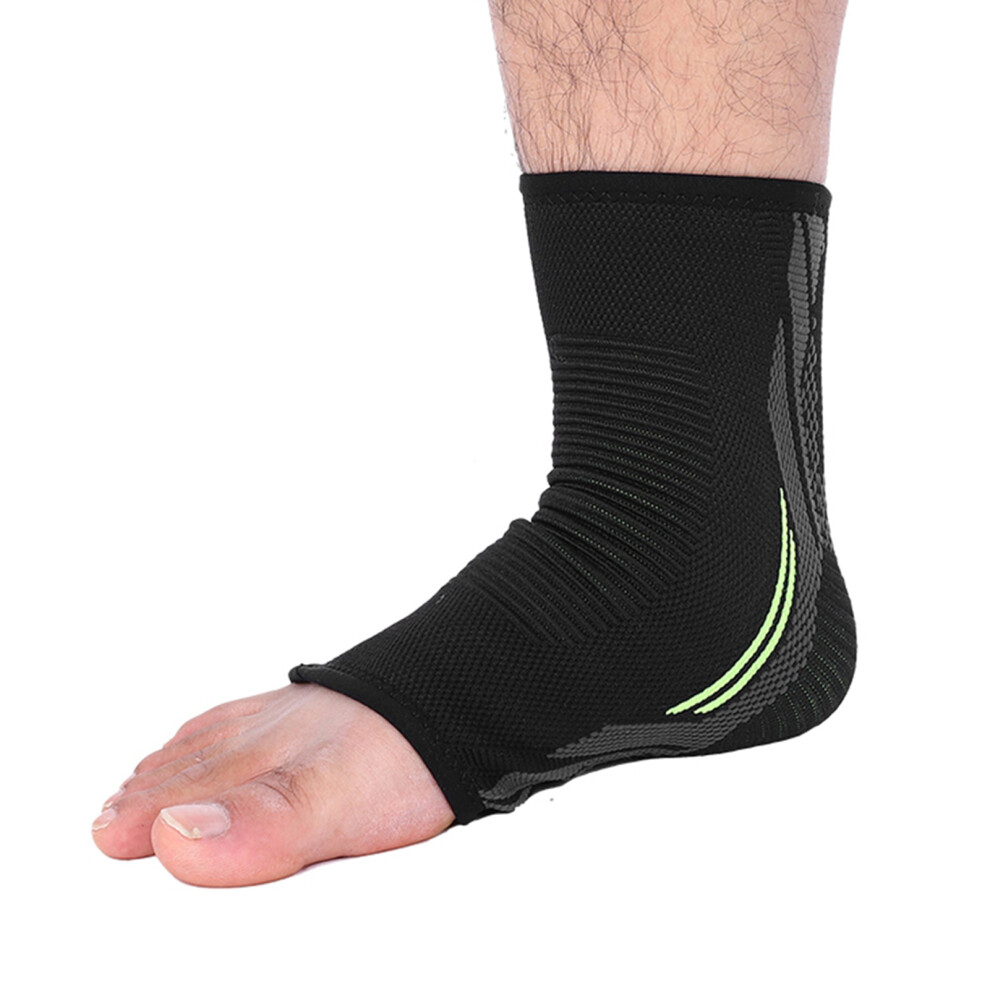 Breathable Ankle Brace with Stabilizer Strap Support for Sports Basketball L