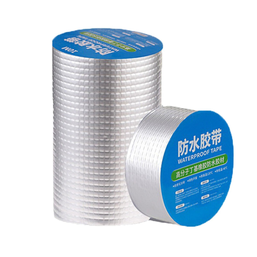 Butyl Tape For Roof Silver Waterproof Tape 5M X 30Cm X 1.5Mm, Outdoor Use, Rv Boat Pipe Sealing 9067246992163